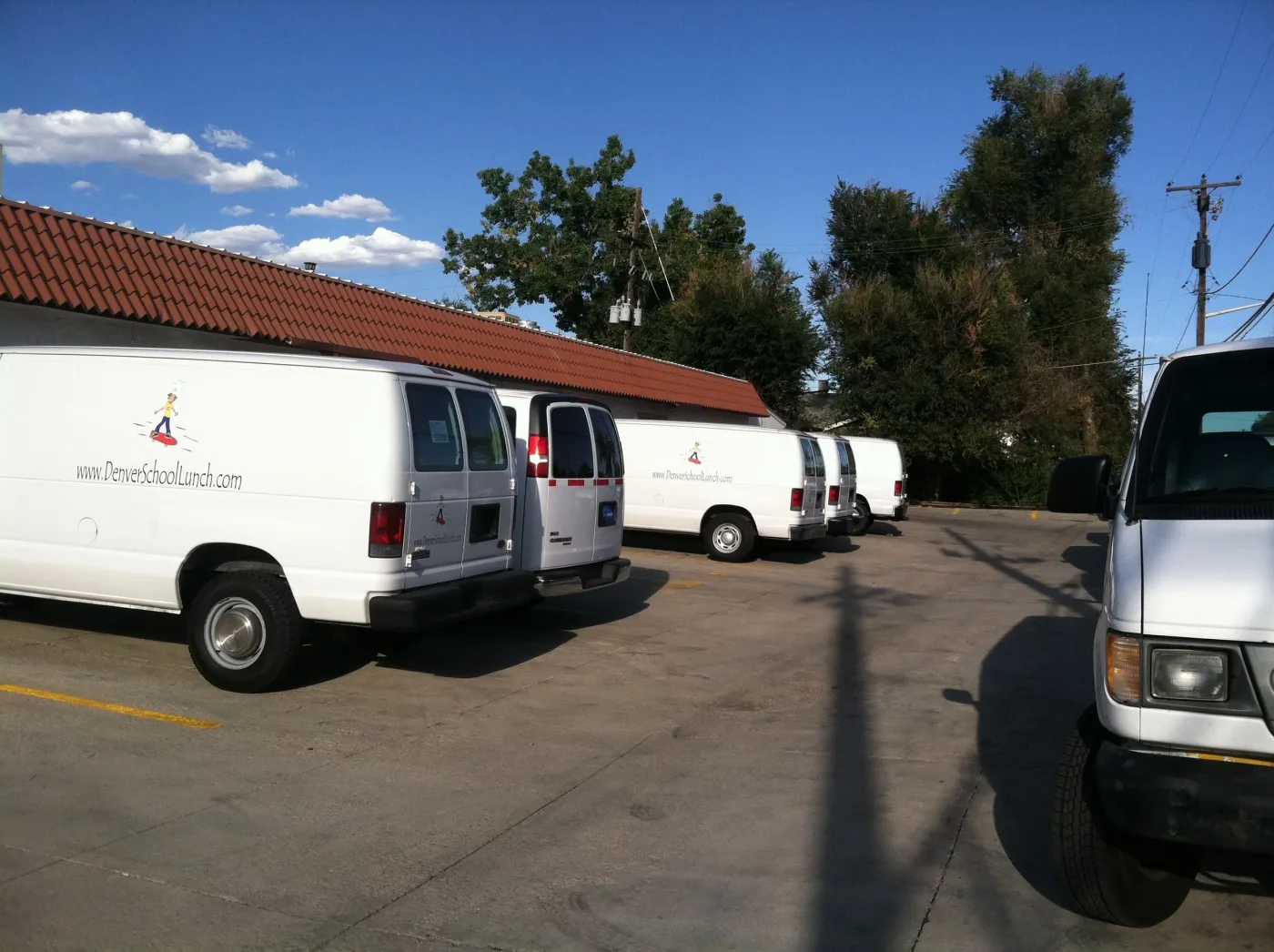 My Kids Lunch delivery van outside the kitchen