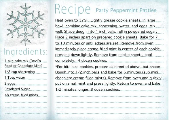 Recipe card: Party Peppermint Patties