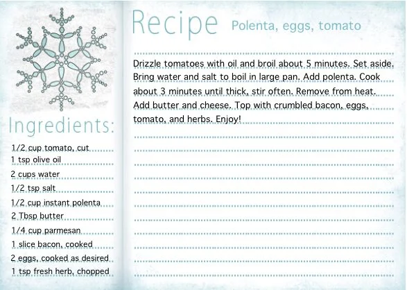 Recipe card: Polenta with Eggs and Tomato