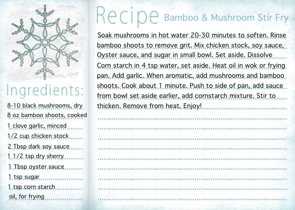 Recipe card: Bamboo & Mushroom Stir Fry