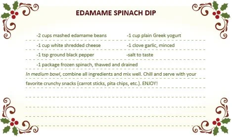 Recipe card: Edamame Spinach Dip